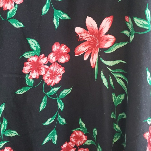 Black floral dress - Picture 4 of 4